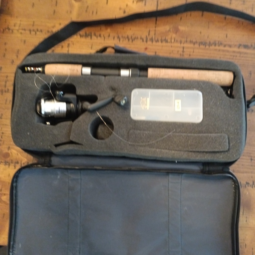 Okuma Voyager VS-605-20 Spinning Travel Kit 5 Piece Rod Reel Case Combo